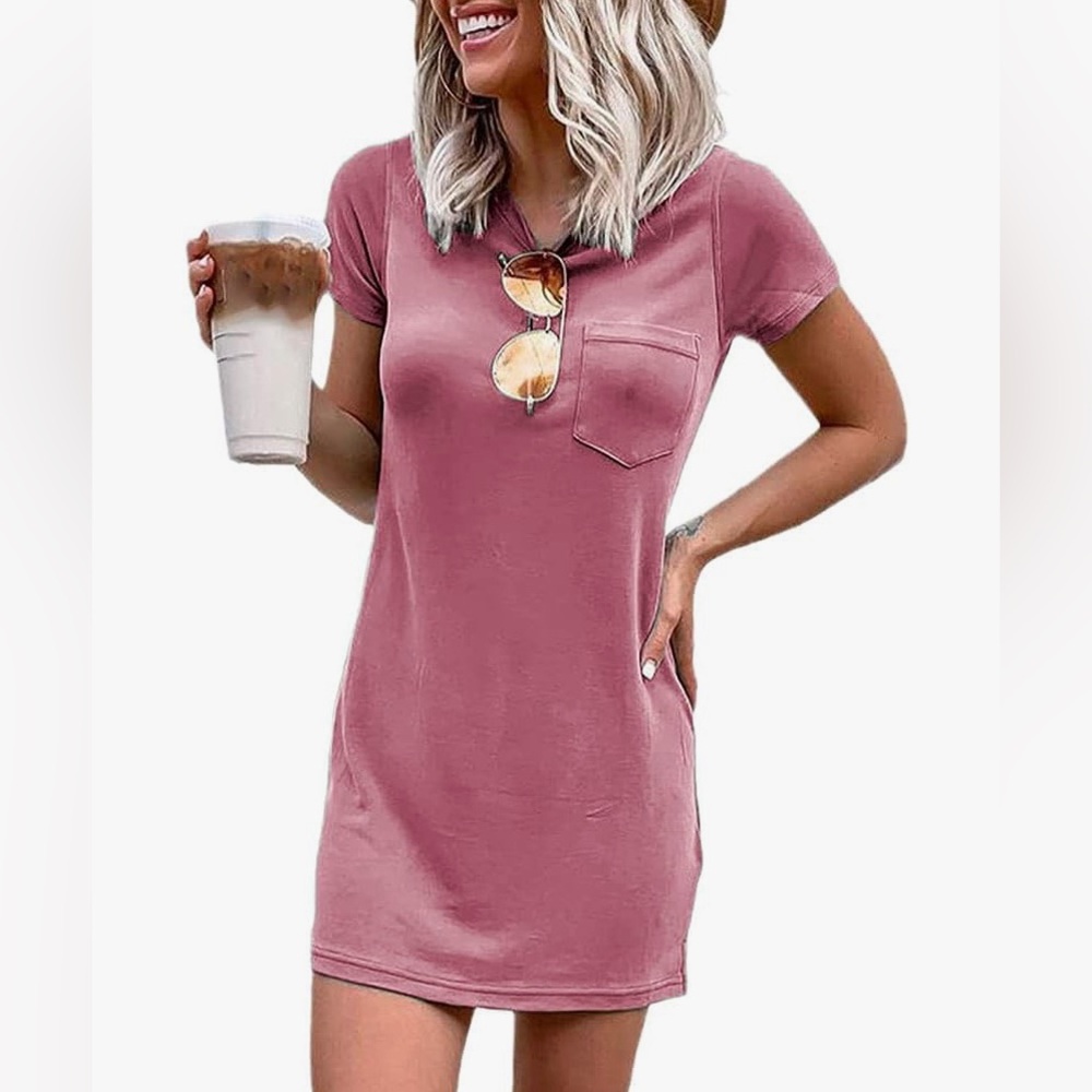 NWOT Ladiyo Casual Mini T Shirt Dress